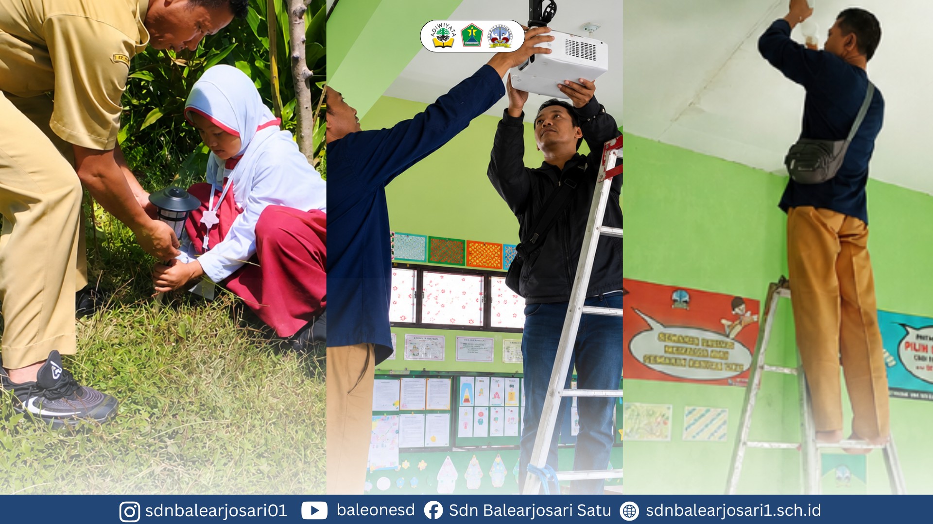 SDN Balearjosari 1 Tingkatkan Efisiensi Energi melalui Perbaikan LCD, Penggantian Lampu Hemat Energi, dan Pemanfaatan Lampu Taman Tenaga Surya